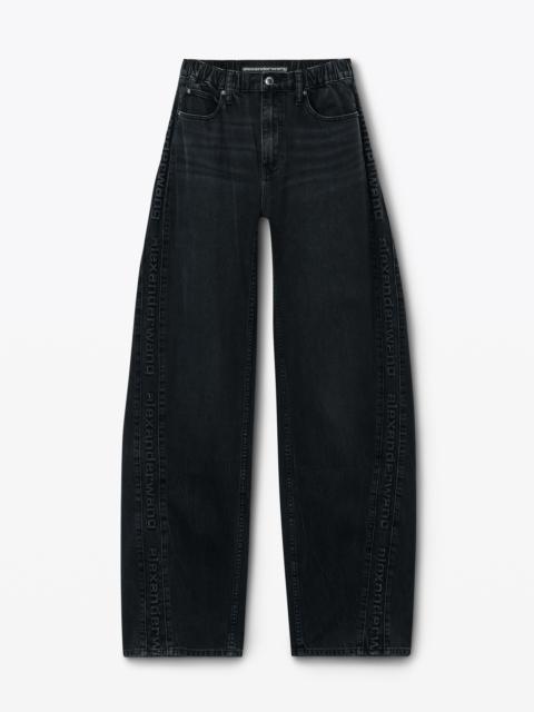 Alexander Wang Logo Embossed Ballon Jogger Pant in Cotton