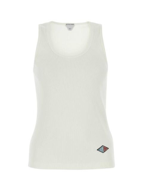 Bottega Veneta Bottega Veneta Women White Stretch Cotton Tank Top