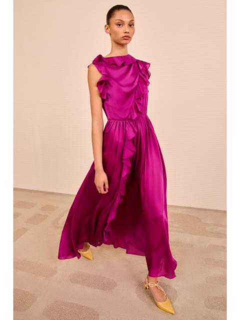 ULLA JOHNSON Saanvi Cascading Ruffles Dress