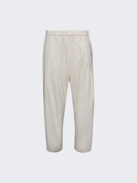 Maison Margiela Pants Ecru And Black