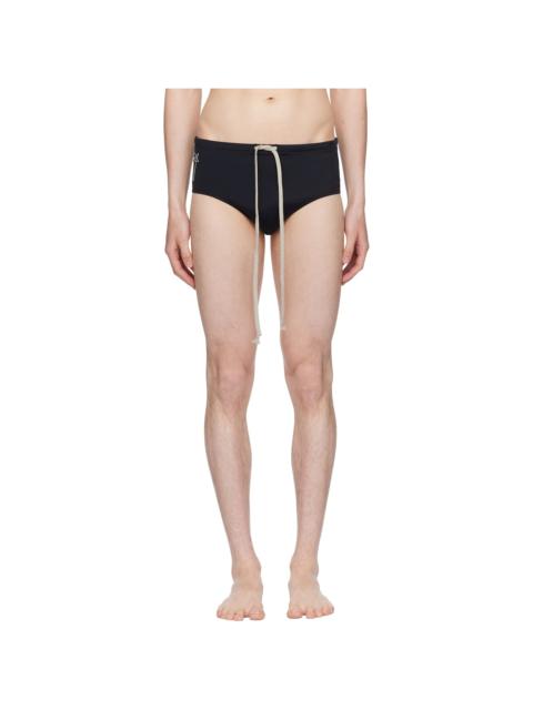 Rick Owens Black Champion Edition Jersey Swim Briefs