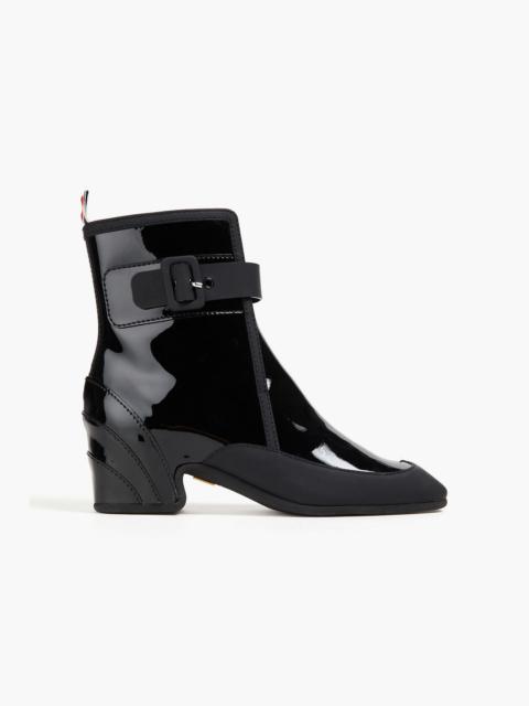 Thom Browne Matte and patent-leather ankle boots