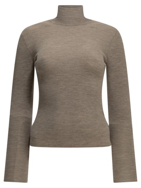 Max Mara Max Mara Virgin Wool Turtleneck Sweater Beige