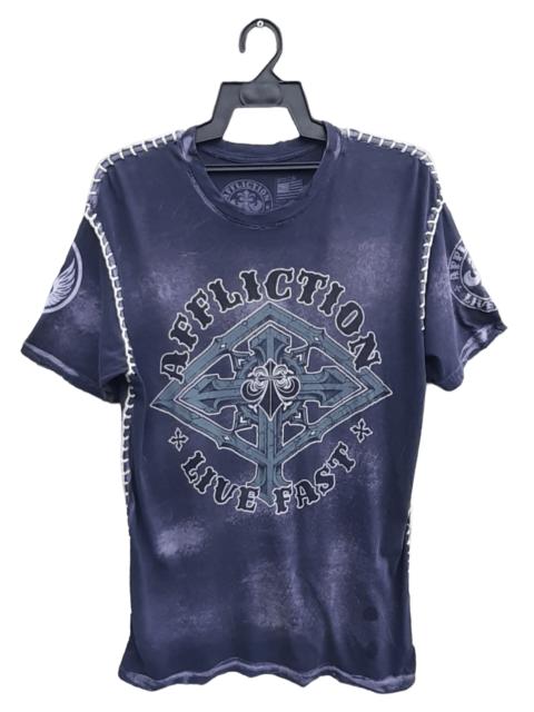 Other Designers AFFLICTION LIVE FAST DISTRESSED STYLE T SHIRT