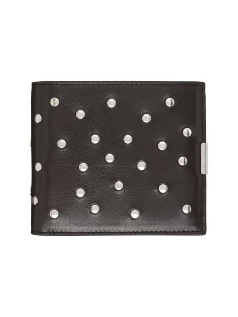 Lemaire Brown Soft Tab Studs Dots Bifold Wallet