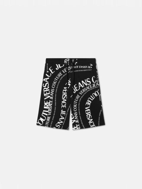 VERSACE JEANS COUTURE Printed Cotton-Jersey Bermuda Shorts