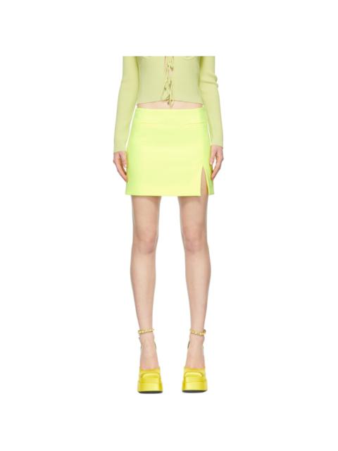 Blumarine Yellow Polyester Mini Skirt