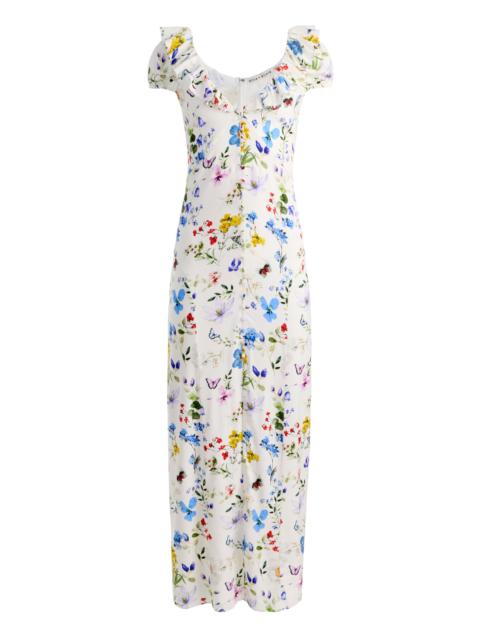 Alice + Olivia TARA MIDI SLIP DRESS