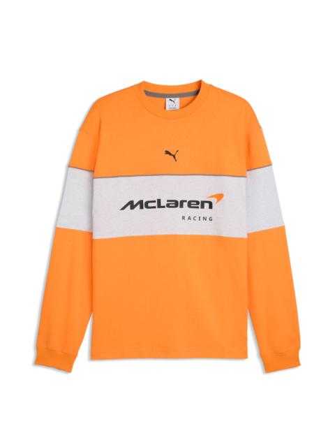 PUMA PUMA McLaren Long Sleeve Cotton Graphic T-Shirt in Papaya at Nordstrom