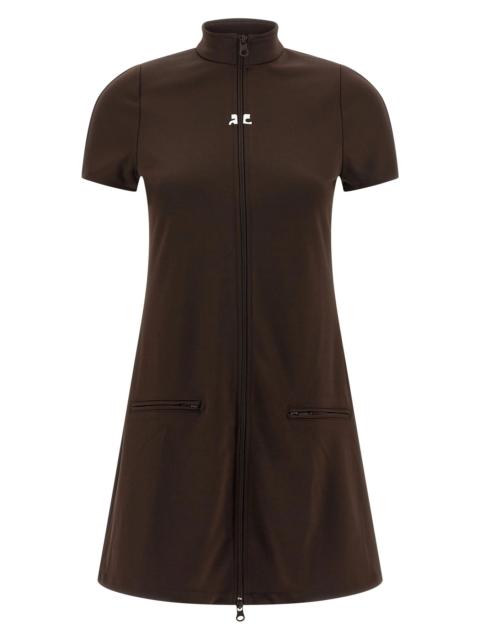 courrèges 'Interlock Tracksuit Mini' dress