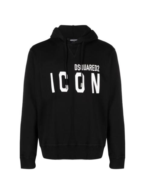 DSQUARED2 logo-print cotton hoodie