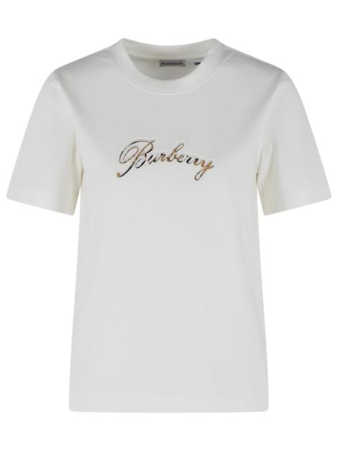 Burberry Burberry White Cotton T-shirt