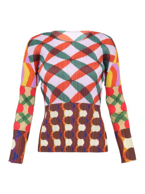 Pleats Please Issey Miyake Harmony Long Sleeve Top