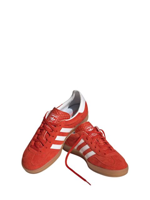 adidas Gazelle Indoor Sneaker in Bold Orange/White/Gum at Nordstrom