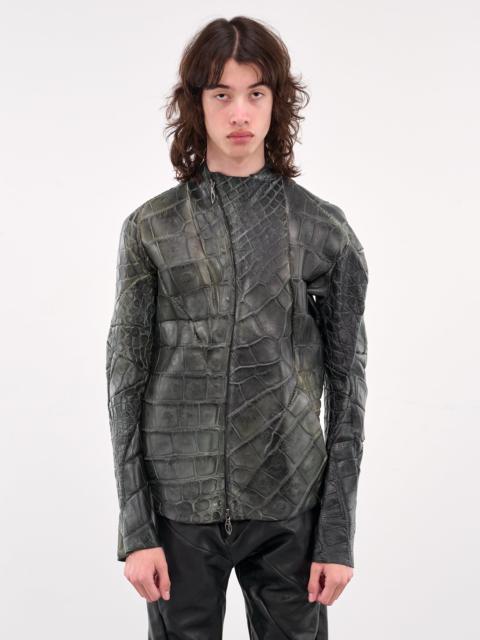 LEON EMANUEL BLANCK Distortion Alligator Aviator Jacket