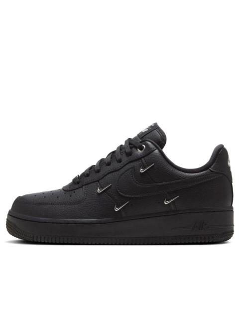 Nike (WMNS) Nike Air Force 1 Low 'Black Silver Mini Swoosh' HQ1180-001