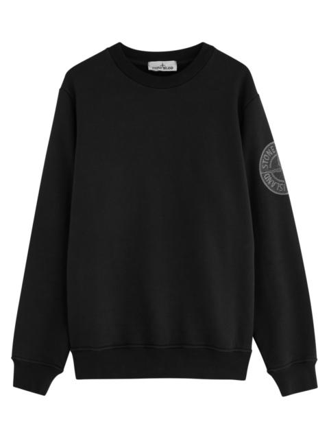 Stone Island Logo-embroidered Cotton Sweatshirt