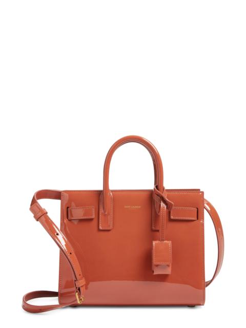 SAINT LAURENT Saint Laurent Nano Sac de Jour Patent Leather Handbag in Mild Rose at Nordstrom