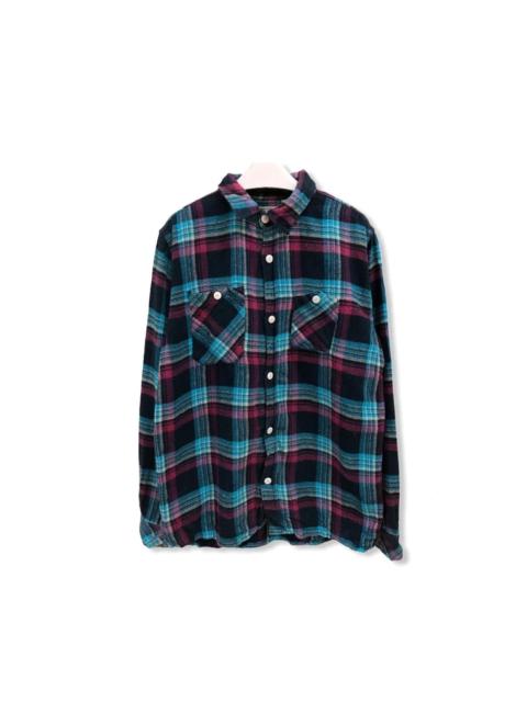 Other Designers Japanese Brand - Japanese Brand Appuream Plaid Tartan Flannel Shirt 👕