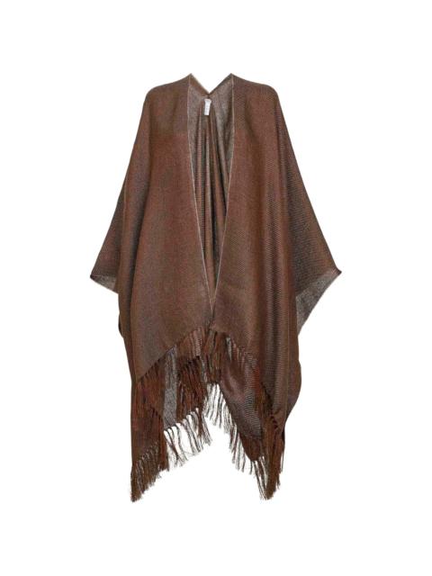 Brunello Cucinelli Brunello Cucinelli Fringed-hem Poncho