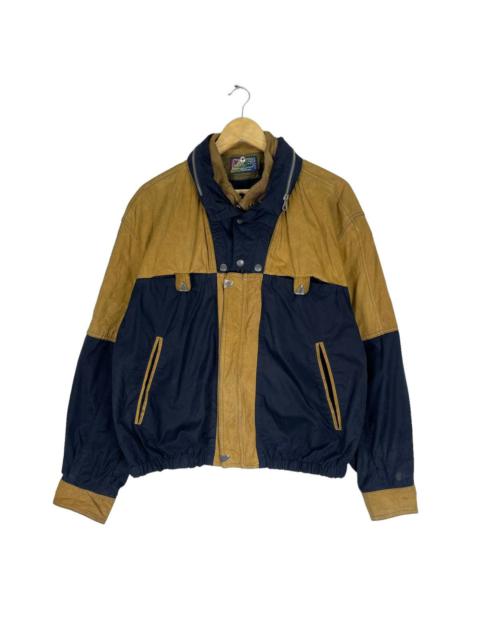 Other Designers Gimo's - ☀️GIMO’S PELLE LEATHER PART BOMBER JACKET