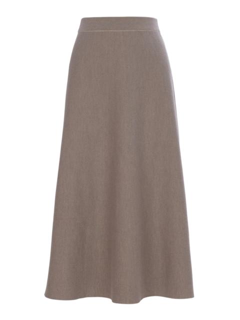 RACHEL COMEY Gershwin Merino Wool Skirt taupe