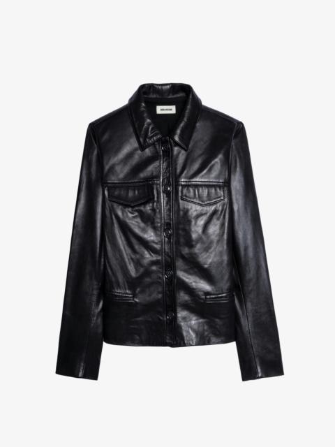 Zadig & Voltaire Leather Coat Liam