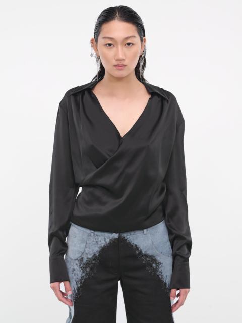 CHET LO Draped Wrap Top