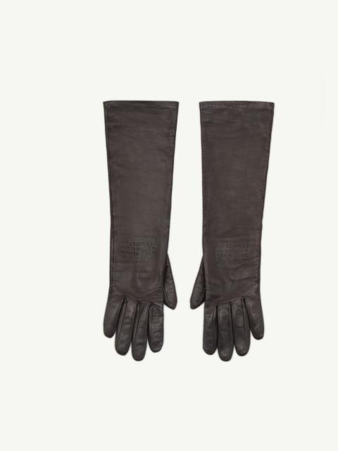 MM6 Maison Margiela Mid-length leather gloves