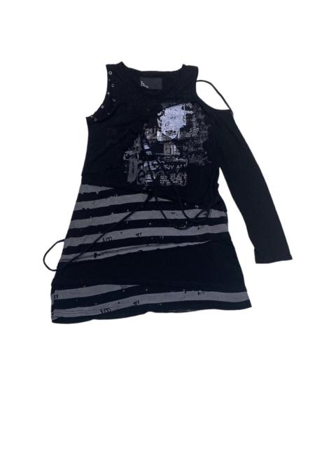 Other Designers Beauty Beast × If Six Was Nine × Seditionaries - H. Anarchy Punk Sleeveless Single Sleeve Bondage T-Shirt