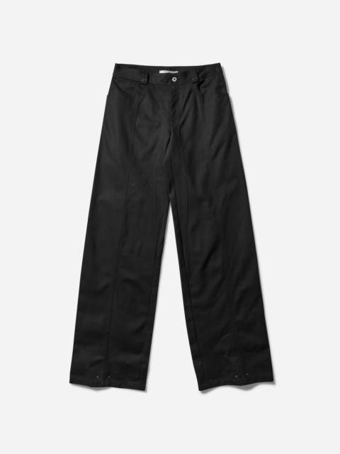 Mainline:RUS/Fr.CA/DE Women's Panelled Eyelets Trousers Black