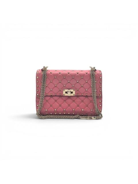 Valentino Rockstud Spike Medium Pink Leather Shoulder Bag NWOT $3500