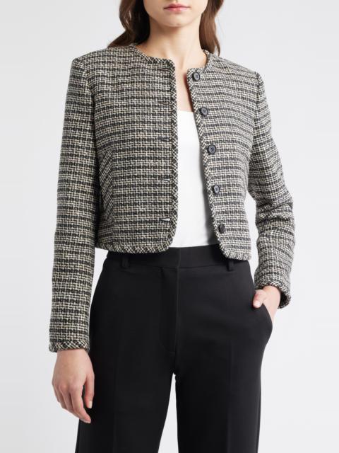 Theory Theory Tweed Jacket in Shale Multi at Nordstrom