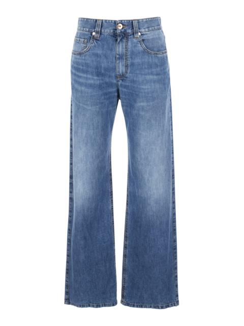 Brunello Cucinelli Brunello Cucinelli Women Light Denim Pants