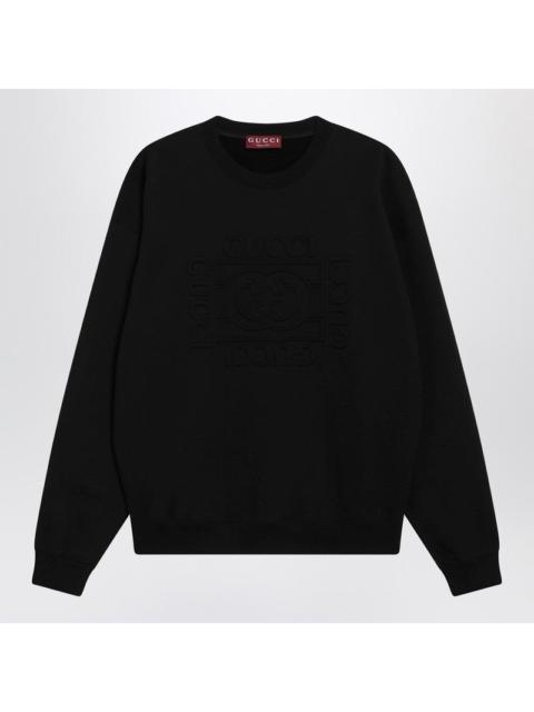 GUCCI Gucci Black Brushed Cotton Jersey Sweatshirt Men