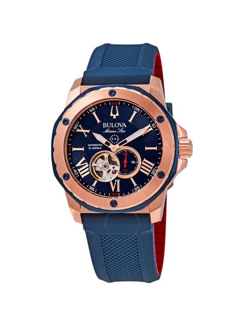 Other Designers Bulova Marine Star Automatic Blue Dial Men's Watch 98A227