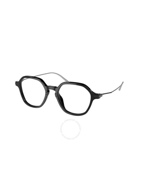 Prada Prada Demo Geometric Ladies Eyeglasses PR 07YV 1AB1O1 50