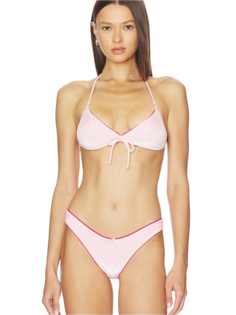 Frankies Bikinis Amore Velvet Bikini Top