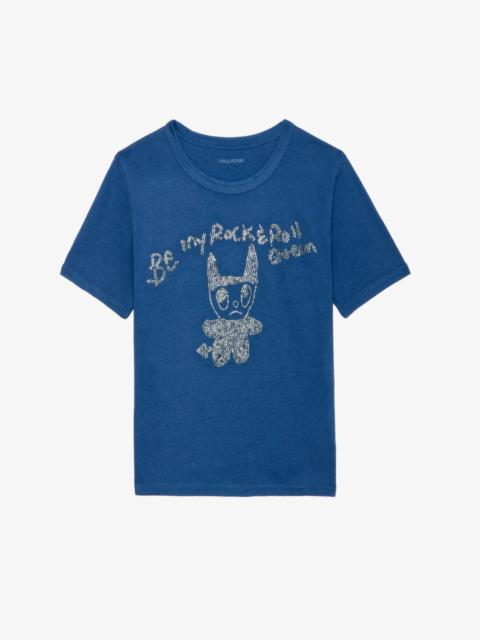 Zadig & Voltaire Woos Devil Rhinestone Graphic Tee