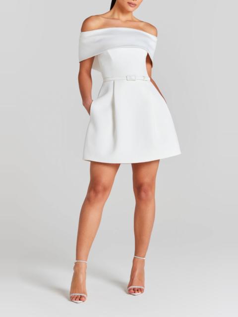 NADINE MERABI NADINE MERABI Harper Off the Shoulder Minidress in White at Nordstrom