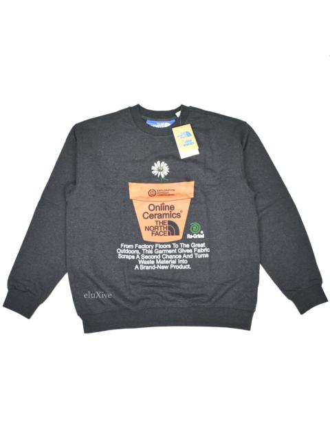 The North Face Online Ceramics The North Face Gray Plant Logo Sweatshirt