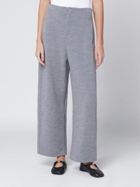 Max Mara Grey wool-cotton blend trousers