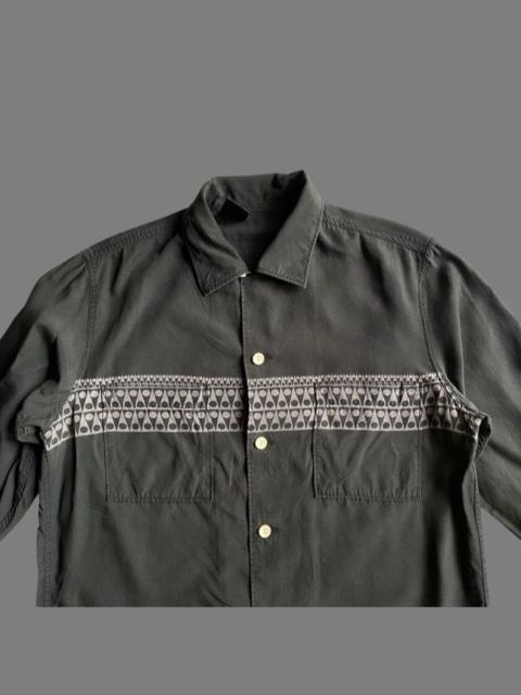 N.Hoolywood Bowling Rayon Long Sleeve Shirt