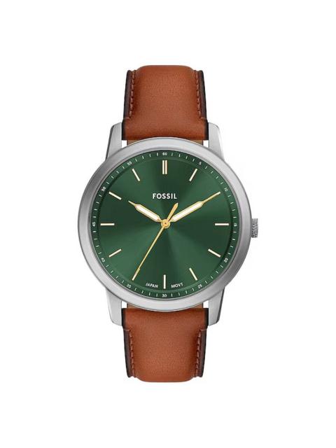 Other Designers Fossil Minimalist Quartz Green Dial Men's Watch FS6094
