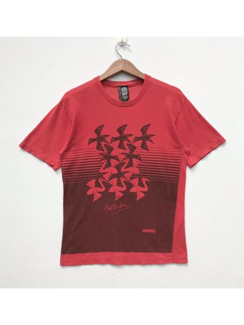 Other Designers Vintage 90s MC Escher Birds Shirt MC Escher Art Sun Faded