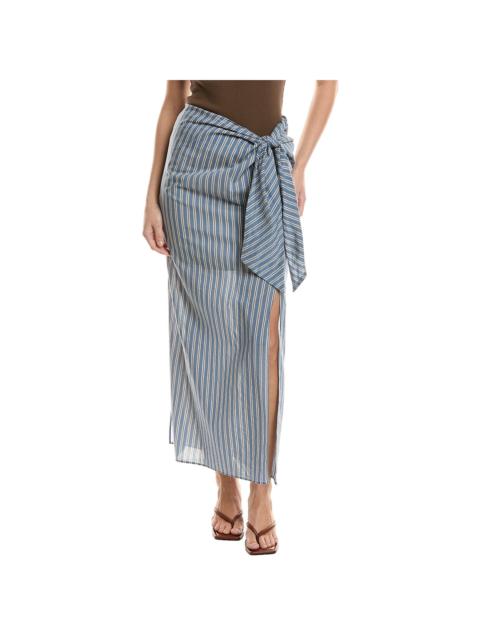 Brunello Cucinelli Brunello Cucinelli Silk-Blend Wrap Skirt