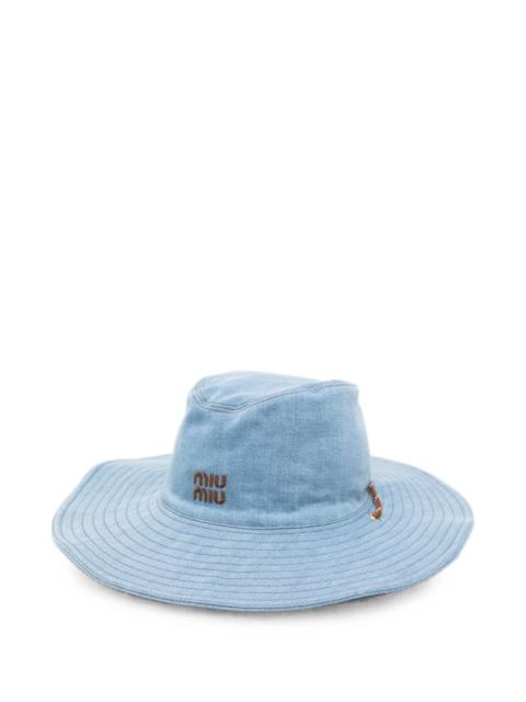 Miu Miu Miu Miu Women Denim Cowboy Hat