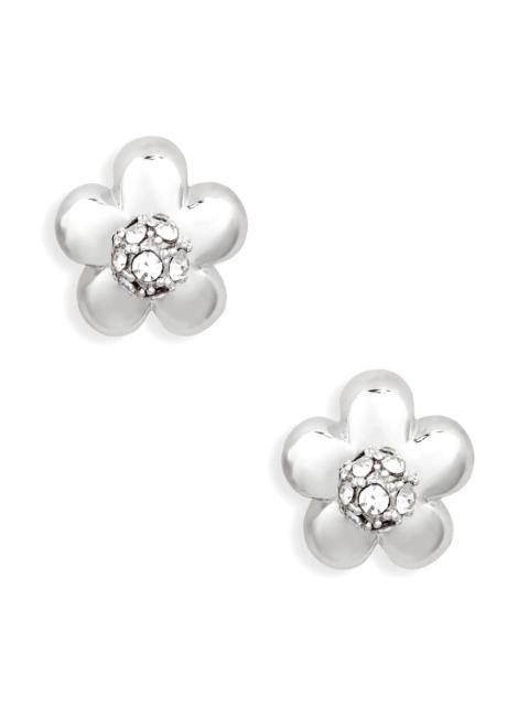 Marc Jacobs Marc Jacobs Small Daisy Stud Earrings in Silver/crystal at Nordstrom