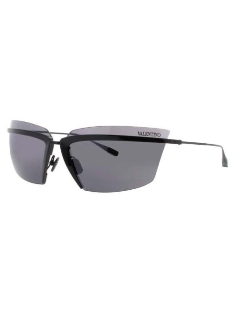 Valentino Valentino Ladies Green Rectangular Sunglasses VLUREVLS130A67