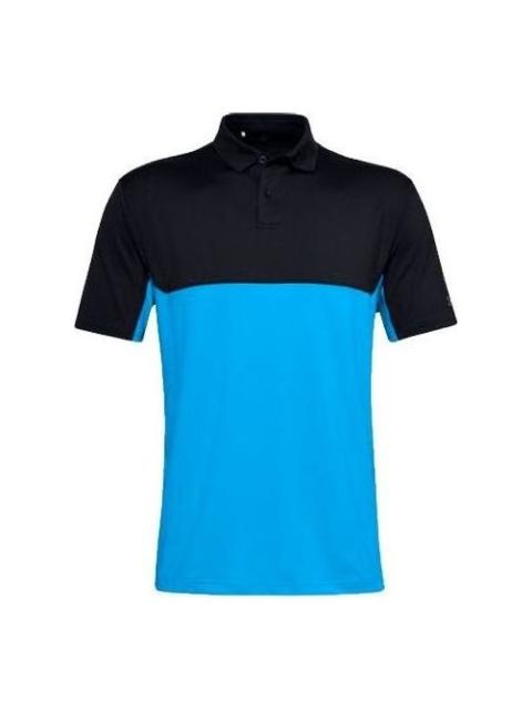 Under Armour Under Armour Performance 2.0 Crestable Colorblock Polo Shirt 'Black Blue' 1355492-001